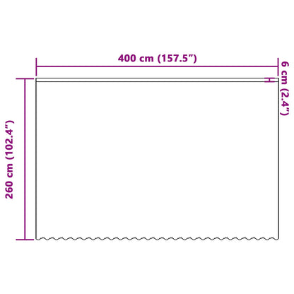 vidaXL Spitzenvorhang mit Vorhängen Floral Weiß 260 x 400 cm Polyester