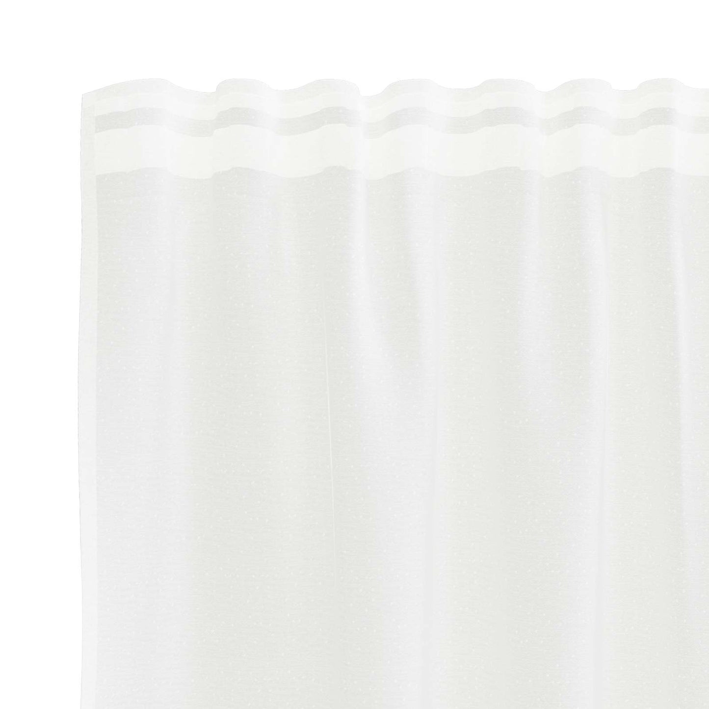 vidaXL Spitzenvorhang mit Vorhängen Weiß 500 x 120 cm Polyester