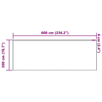 Spitzenvorhang mit Vorhängen Floral Weiß 200 x 600 cm Polyester