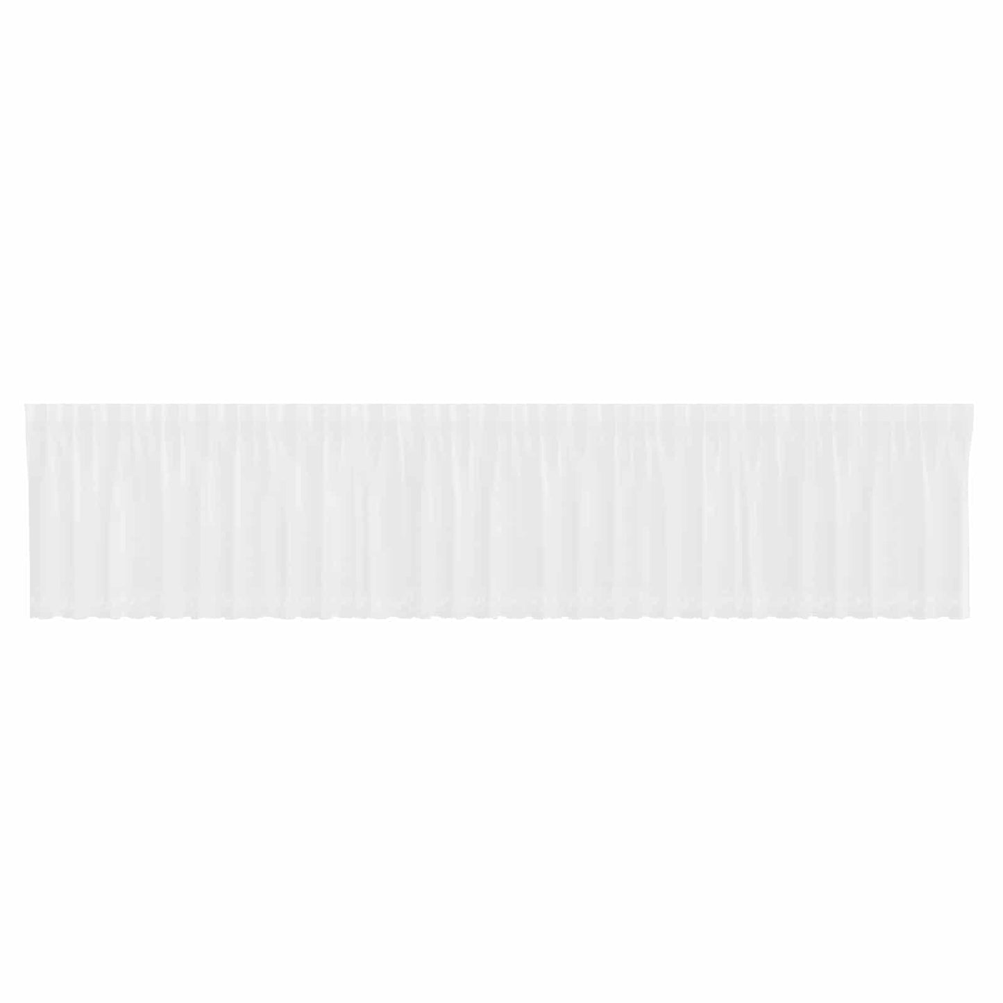 vidaXL Spitzenvorhang mit Vorhängen Weiß 750 x 100 cm Polyester
