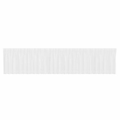 vidaXL Spitzenvorhang mit Vorhängen Weiß 750 x 100 cm Polyester