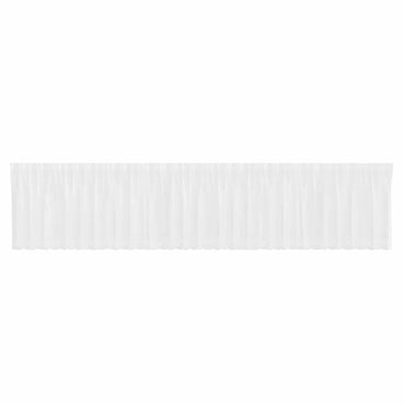 vidaXL Spitzenvorhang mit Vorhängen Floral Weiß 120 x 750 cm Polyester