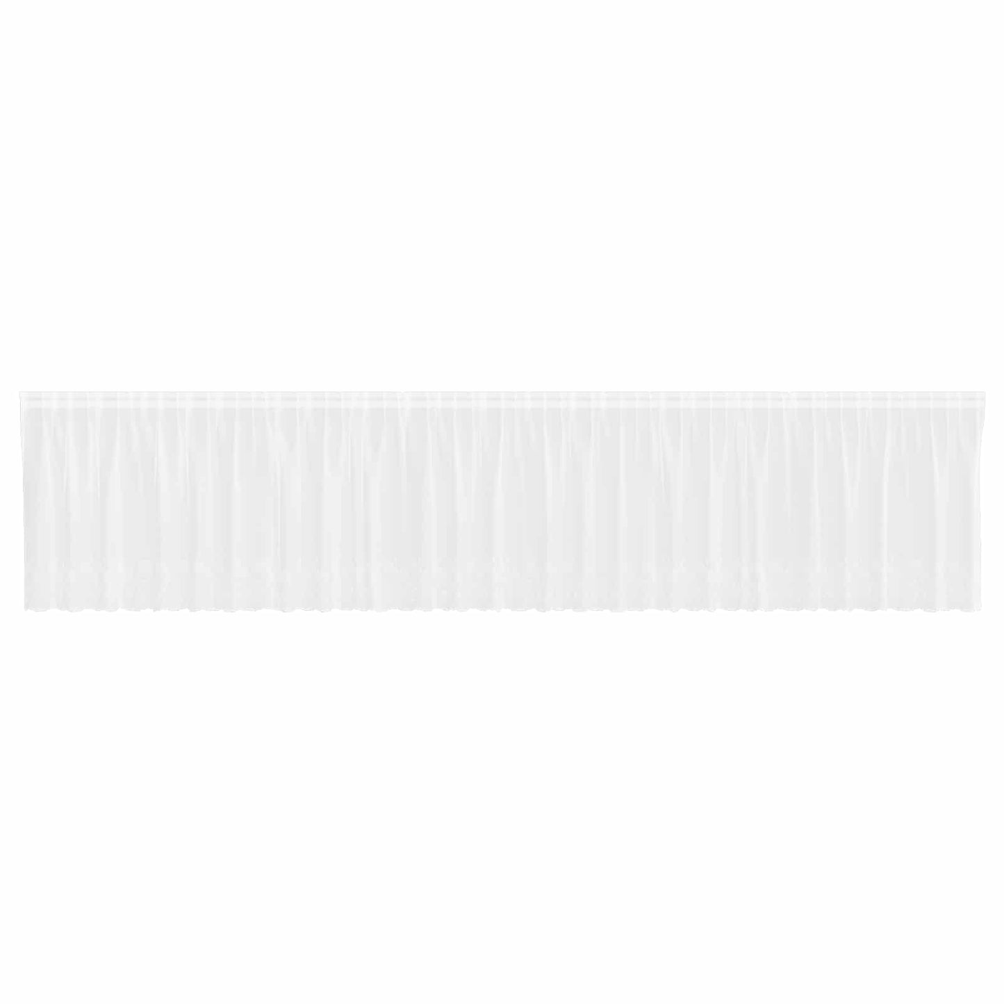 vidaXL Voilage dentelle avec rideaux fleuris blanc 140 x 750 cm polyester