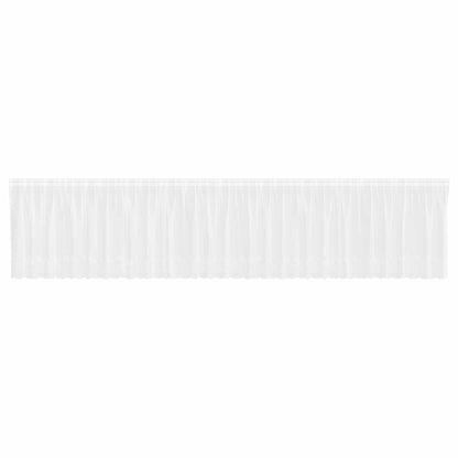 vidaXL Voilage dentelle avec rideaux fleuris blanc 140 x 750 cm polyester