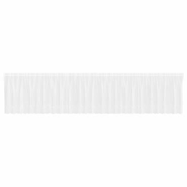 vidaXL Spitzenvorhang mit Vorhängen Floral Weiß 180 x 750 cm Polyester