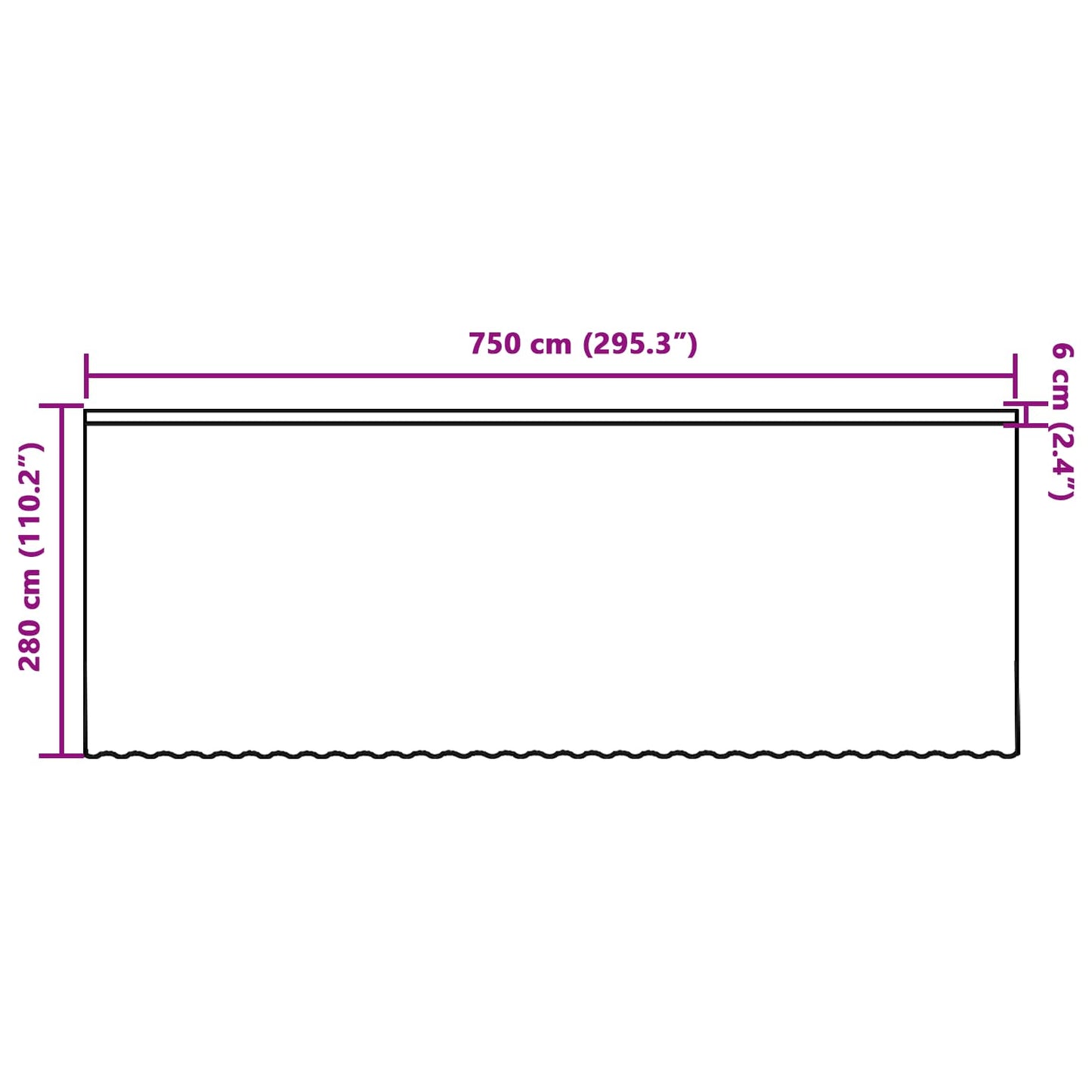 vidaXL Spitzenvorhang mit Vorhängen Floral Weiß 280 x 750 cm Polyester