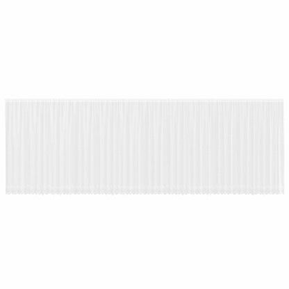 vidaXL Spitzenvorhang mit Vorhängen Weiß 240 x 1200 cm Polyester