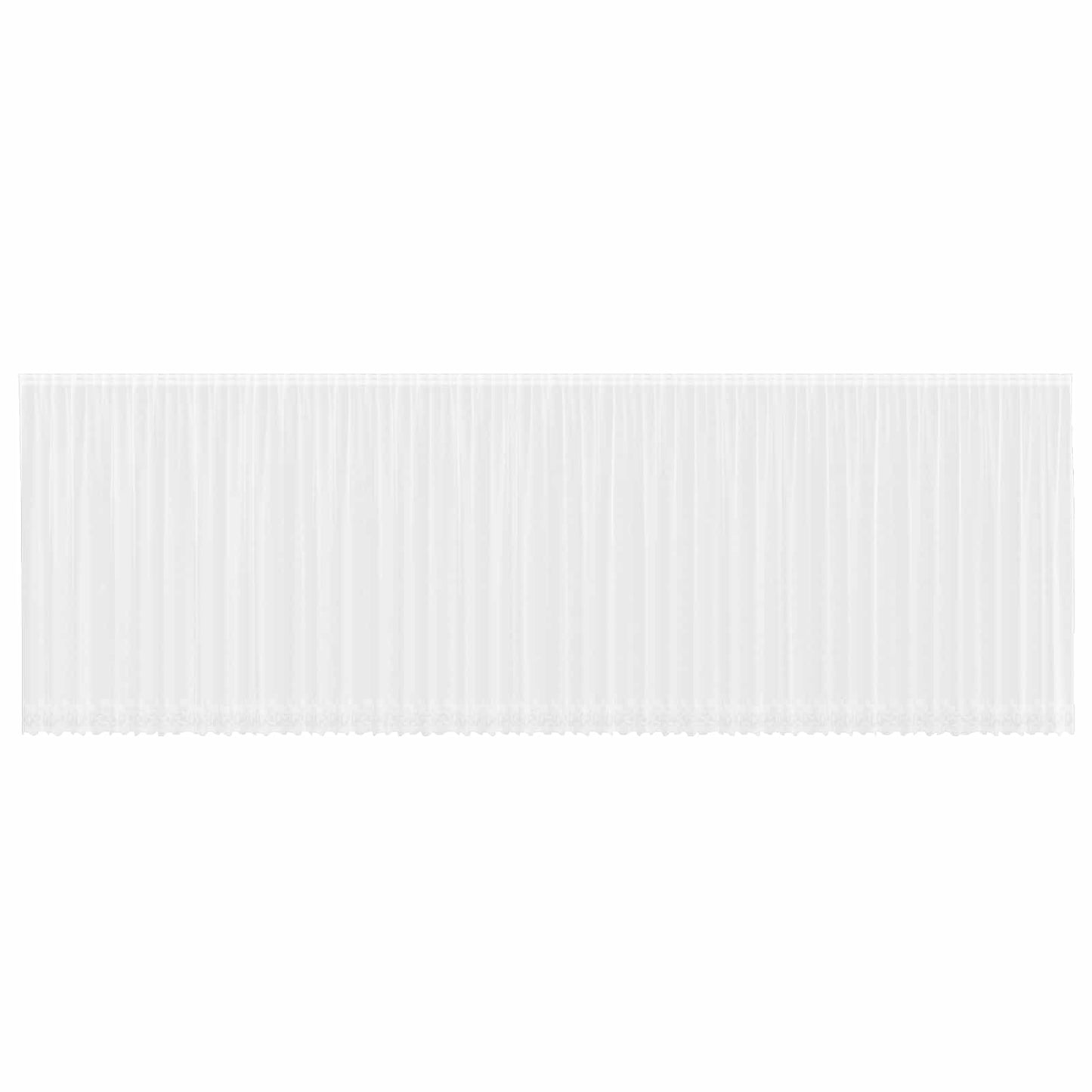 vidaXL Spitzenvorhang mit Vorhängen Weiß 245 x 1200 cm Polyester
