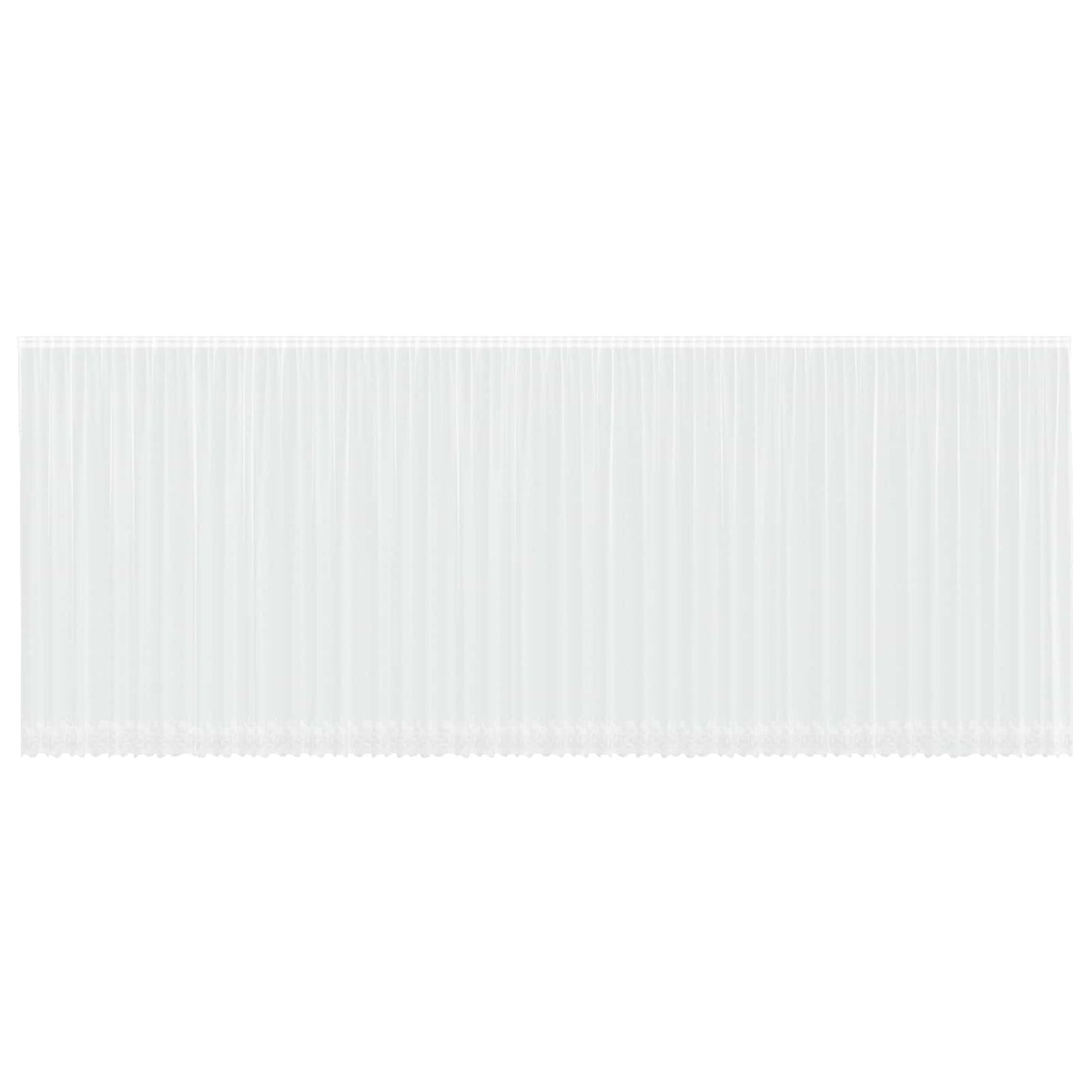 vidaXL Spitzenvorhang mit Vorhängen Weiß 260 x 1200 cm Polyester