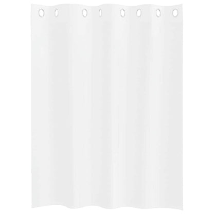 vidaXL Voile-Vorhang mit Vorhängen 2 pcs Weiß 140 x 140 cm Polyester