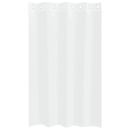vidaXL Voile-Vorhang mit Vorhängen 2 pcs Weiß 175 x 140 cm Polyester