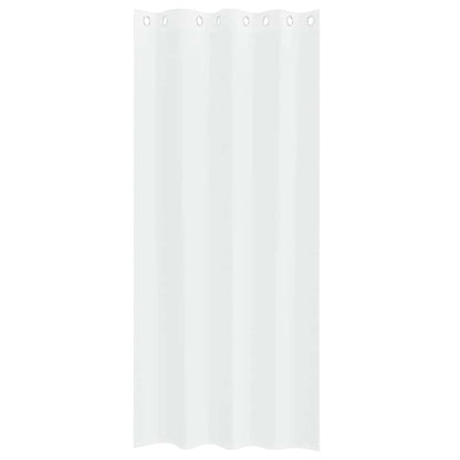 vidaXL Voile-Vorhang mit Vorhängen 2 pcs Weiß 225 x 140 cm Polyester