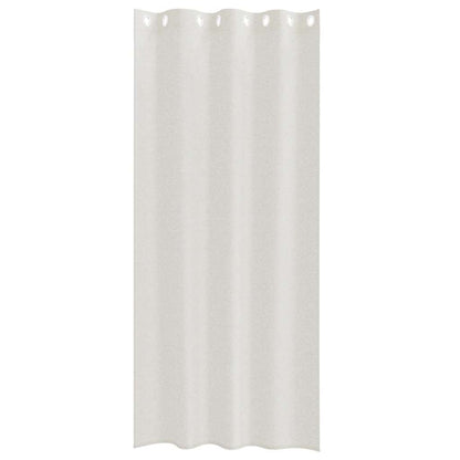 vidaXL Voile-Vorhang mit Vorhängen 2 pcs Creme 245 x 140 cm Polyester