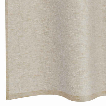vidaXL Voile-Vorhang mit Vorhängen 2 pcs Sand 175 x 140 cm Polyester