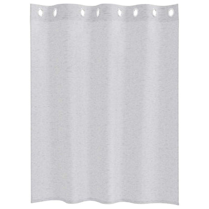 vidaXL Voile-Vorhang 2 pcs Hellgrau 140 x 140 cm Polyester