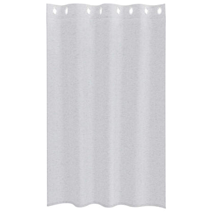 vidaXL Voile-Vorhang 2 pcs Hellgrau 175 x 140 cm Polyester
