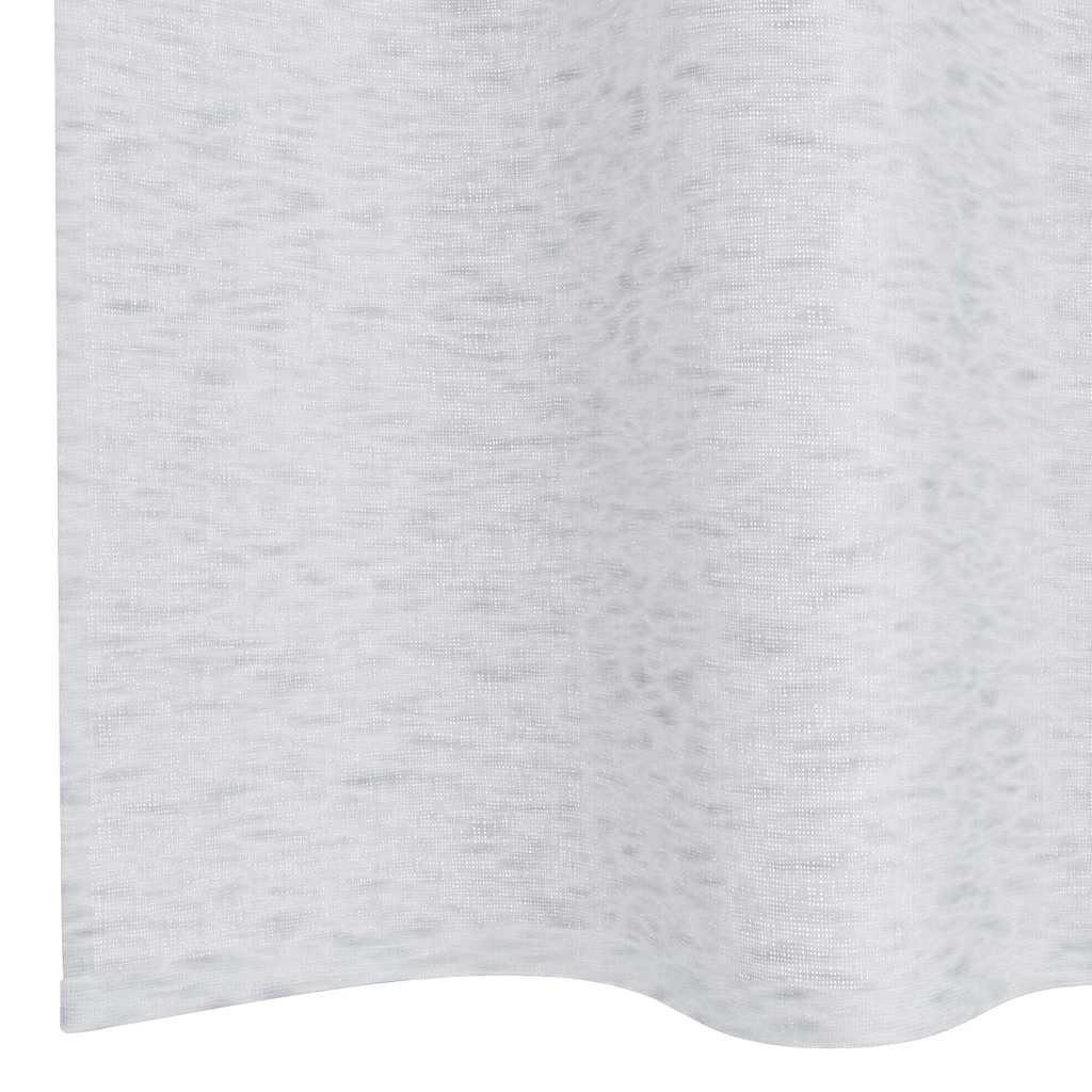 vidaXL Voile-Vorhang 2 pcs Hellgrau 245 x 140 cm Polyester