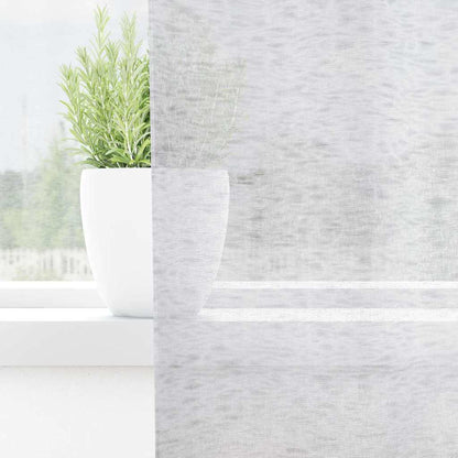 vidaXL Voile-Vorhang 2 pcs Hellgrau 260 x 140 cm Polyester