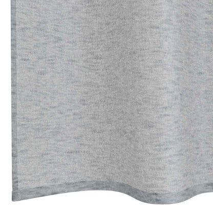 vidaXL Voile-Vorhang 2 pcs Dunkelgrau 140 x 140 cm Polyester