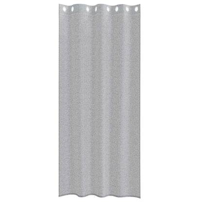 vidaXL Voile-Vorhang 2 pcs Dunkelgrau 225 x 140 cm Polyester