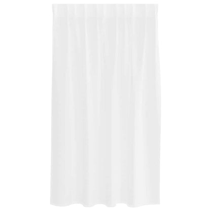 vidaXL Voile-Vorhang mit Vorhängen 2 pcs Weiß 140 x 140 cm Polyester