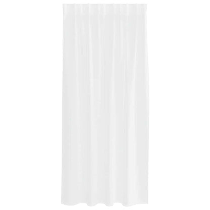vidaXL Voile-Vorhang mit Vorhängen 2 pcs Weiß 175 x 140 cm Polyester
