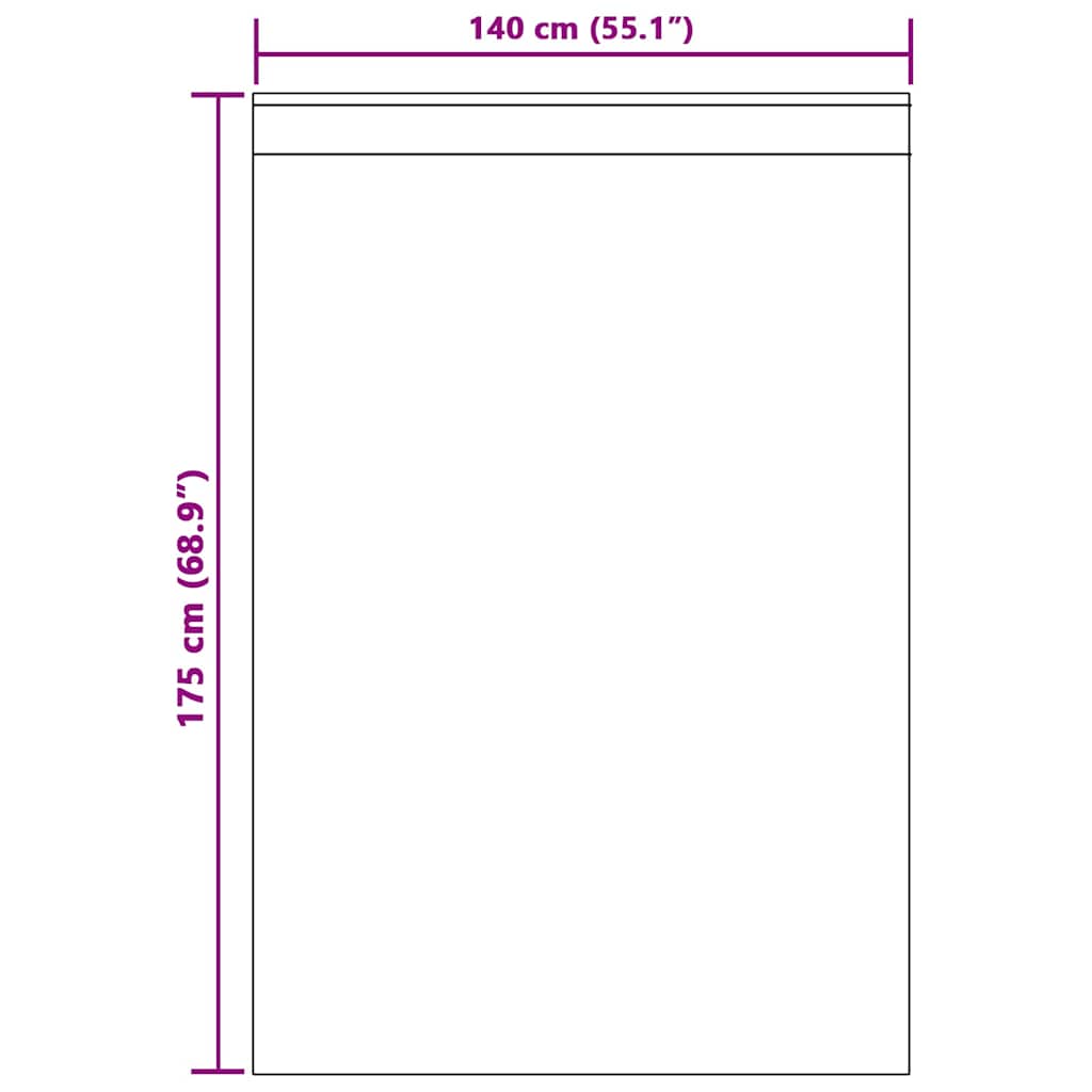 vidaXL Voile-Vorhang mit Vorhängen 2 pcs Weiß 175 x 140 cm Polyester