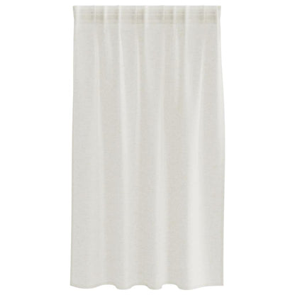 Voile-Vorhang mit Vorhängen 2 pcs Creme 140 x 140 cm Polyester