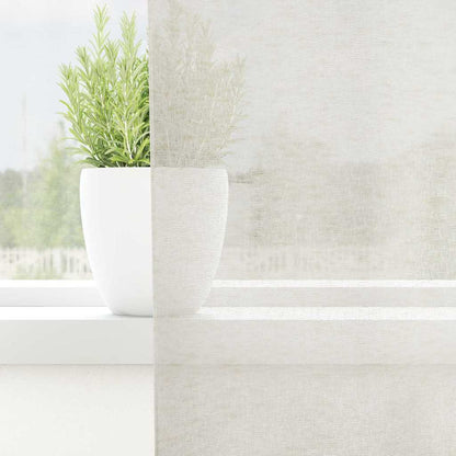 vidaXL Voile-Vorhang mit Vorhängen 2 pcs Creme 260 x 140 cm Polyester