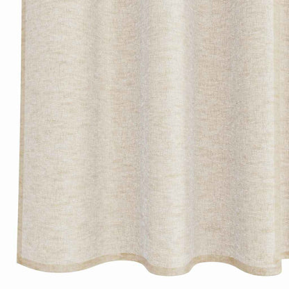 vidaXL Voile-Vorhang mit Vorhängen 2 pcs Sand 140 x 140 cm Polyester