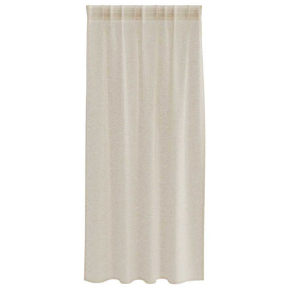 Voile-Vorhang mit Vorhängen 2 pcs Sand 175 x 140 cm Polyester