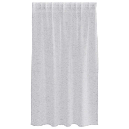 vidaXL Voile-Vorhang 2 pcs Hellgrau 140 x 140 cm Polyester
