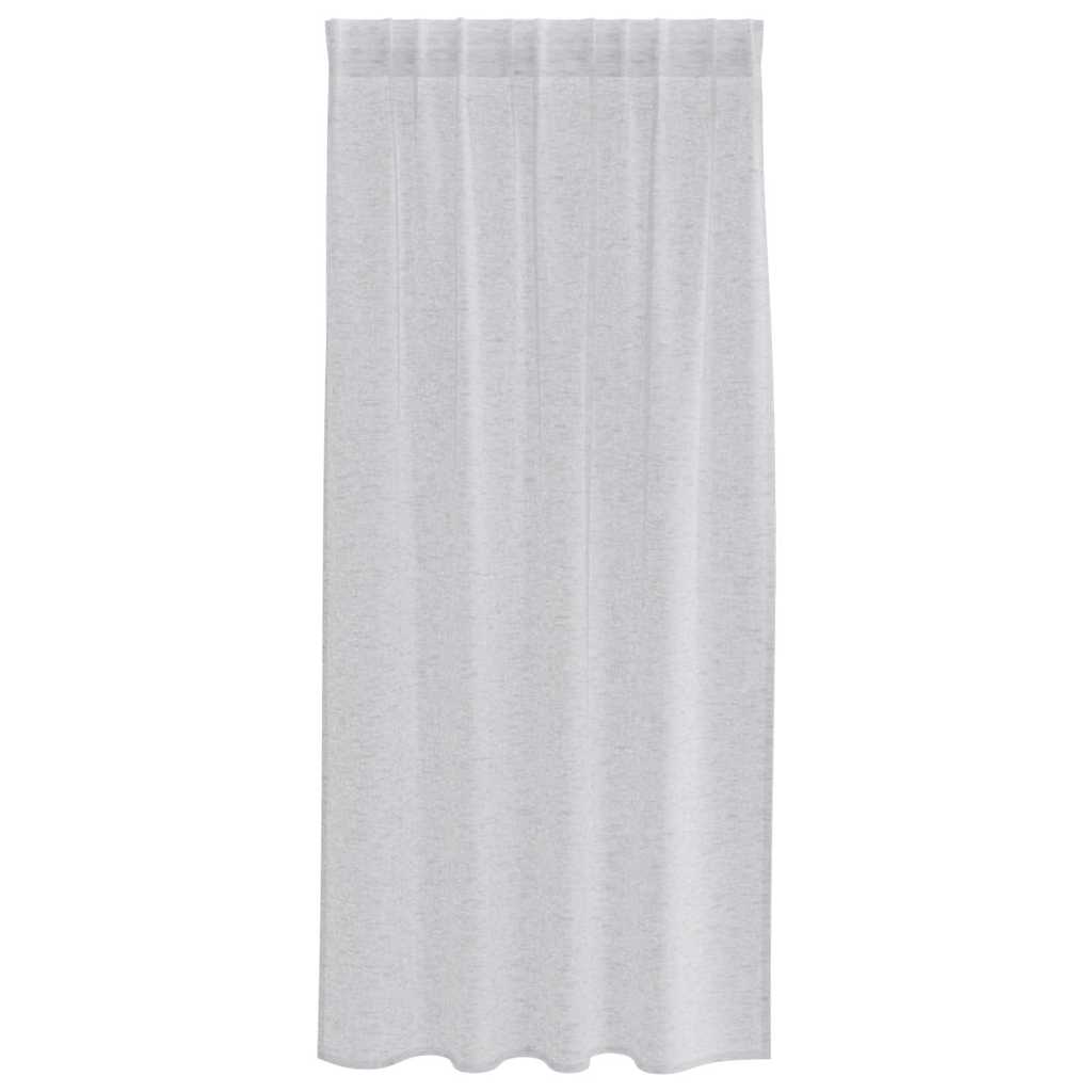 vidaXL Voile-Vorhang 2 pcs Hellgrau 175 x 140 cm Polyester