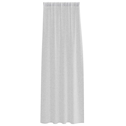 vidaXL Voile-Vorhang 2 pcs Hellgrau 225 x 140 cm Polyester