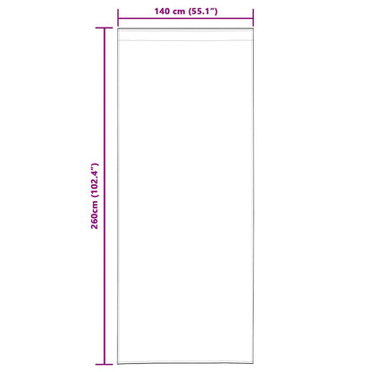vidaXL Voile-Vorhang 2 pcs Hellgrau 260 x 140 cm Polyester