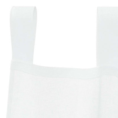vidaXL Voilage avec rideaux 2 pcs Blanc 175 x 140 cm Polyester