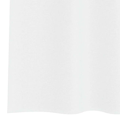 vidaXL Voile-Vorhang mit Vorhängen 2 pcs Weiß 245 x 140 cm Polyester