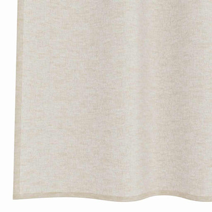 vidaXL Voile-Vorhang mit Vorhängen 2 pcs Sand 225 x 140 cm Polyester
