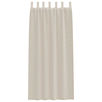 Voile-Vorhang mit Vorhängen 2 pcs Sand 245 x 140 cm Polyester