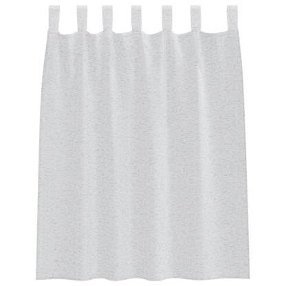 vidaXL Voile-Vorhang 2 pcs Hellgrau 140 x 140 cm Polyester