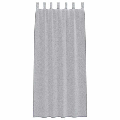 vidaXL Voile-Vorhang 2 pcs Dunkelgrau 225 x 140 cm Polyester