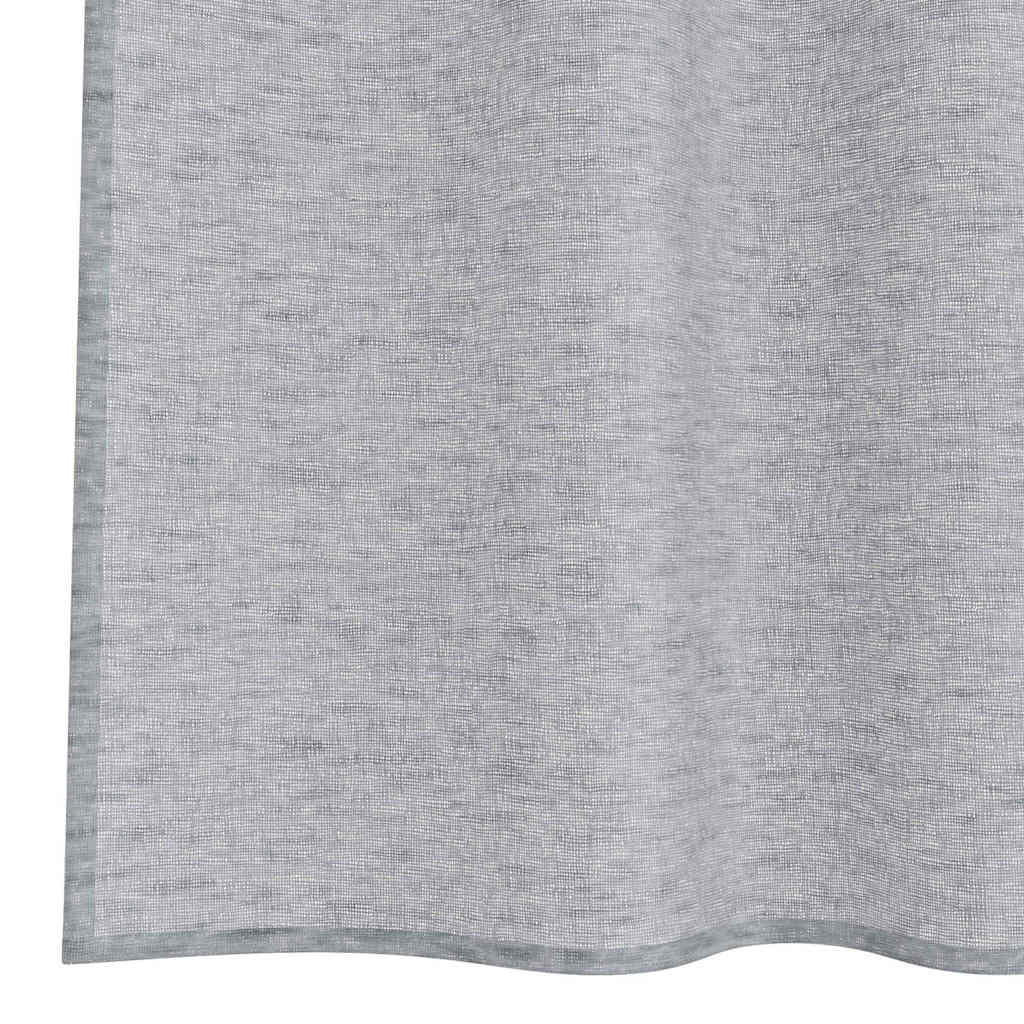 vidaXL Voile-Vorhang 2 pcs Dunkelgrau 260 x 140 cm Polyester