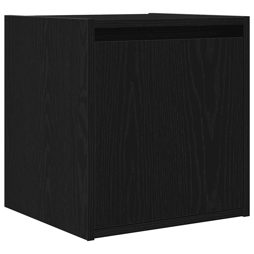 vidaXL Wand-Nachttisch Schwarz 38x34x40 cm