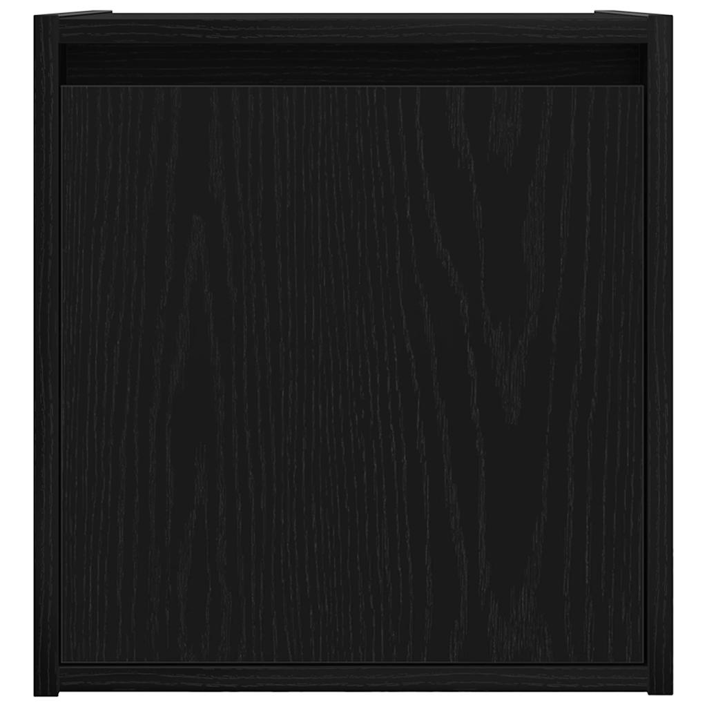 vidaXL Wand-Nachttisch Schwarz 38x34x40 cm