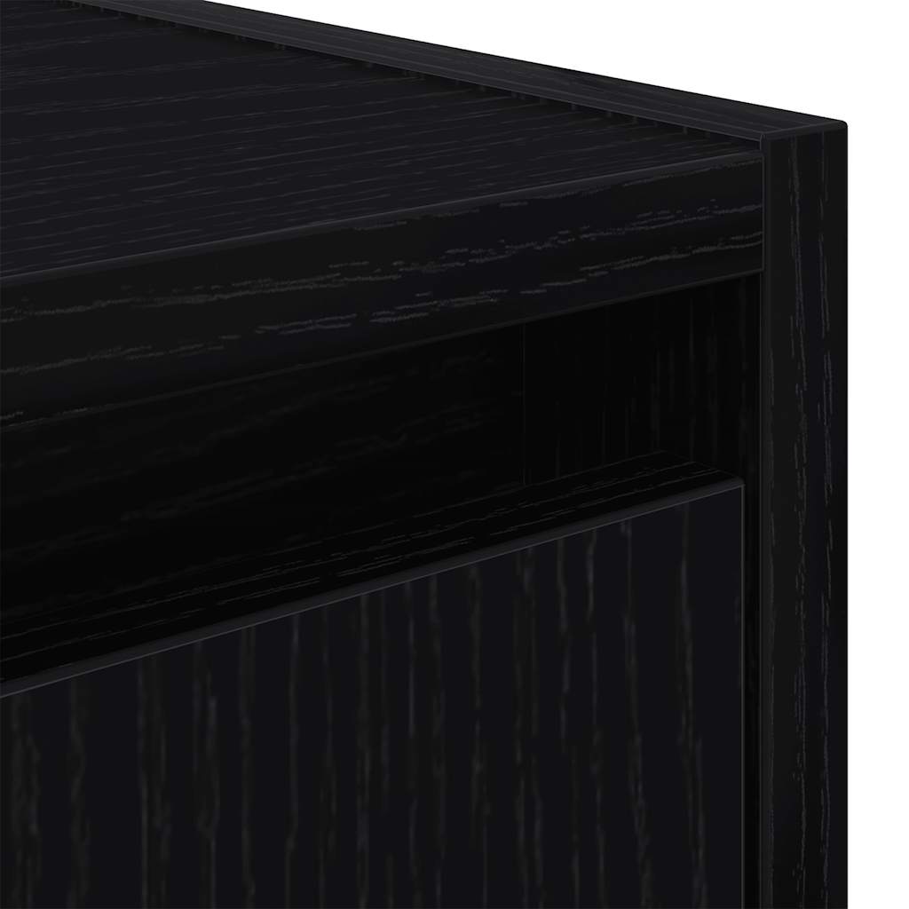 vidaXL Wand-Nachttisch Schwarz 38x34x40 cm