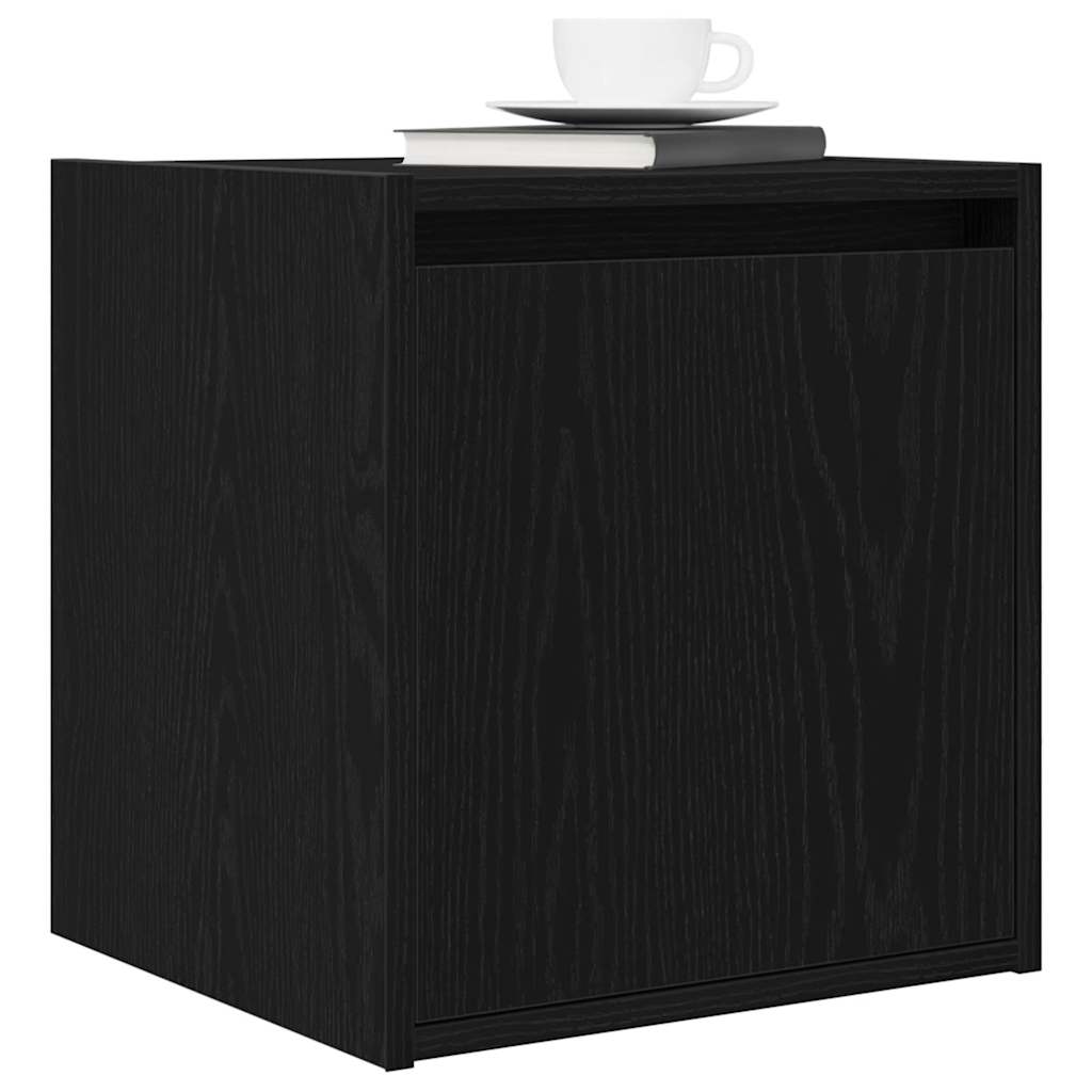 vidaXL Wand-Nachttische 2 Stk. Schwarz 38x34x40 cm