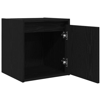 vidaXL Wand-Nachttische 2 Stk. Schwarz 38x34x40 cm