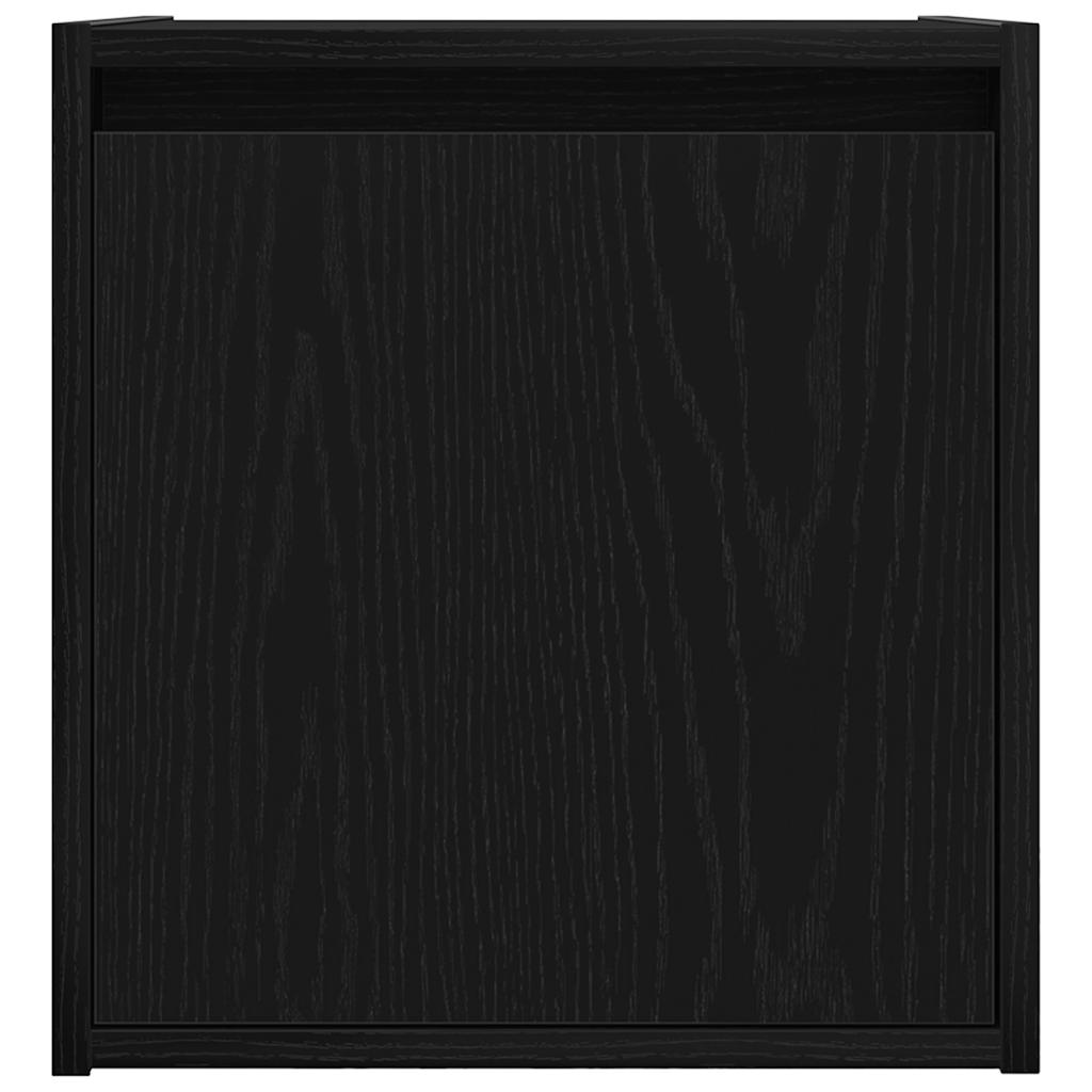 vidaXL Wand-Nachttische 2 Stk. Schwarz 38x34x40 cm