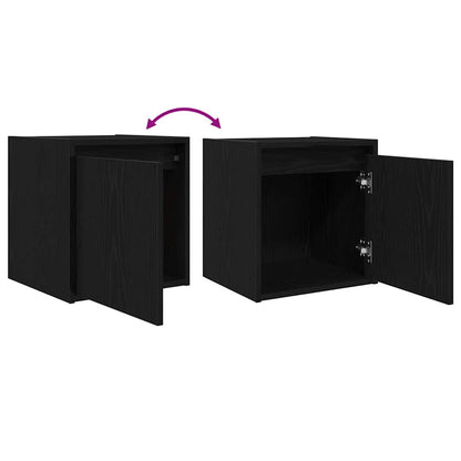 vidaXL Wand-Nachttische 2 Stk. Schwarz 38x34x40 cm