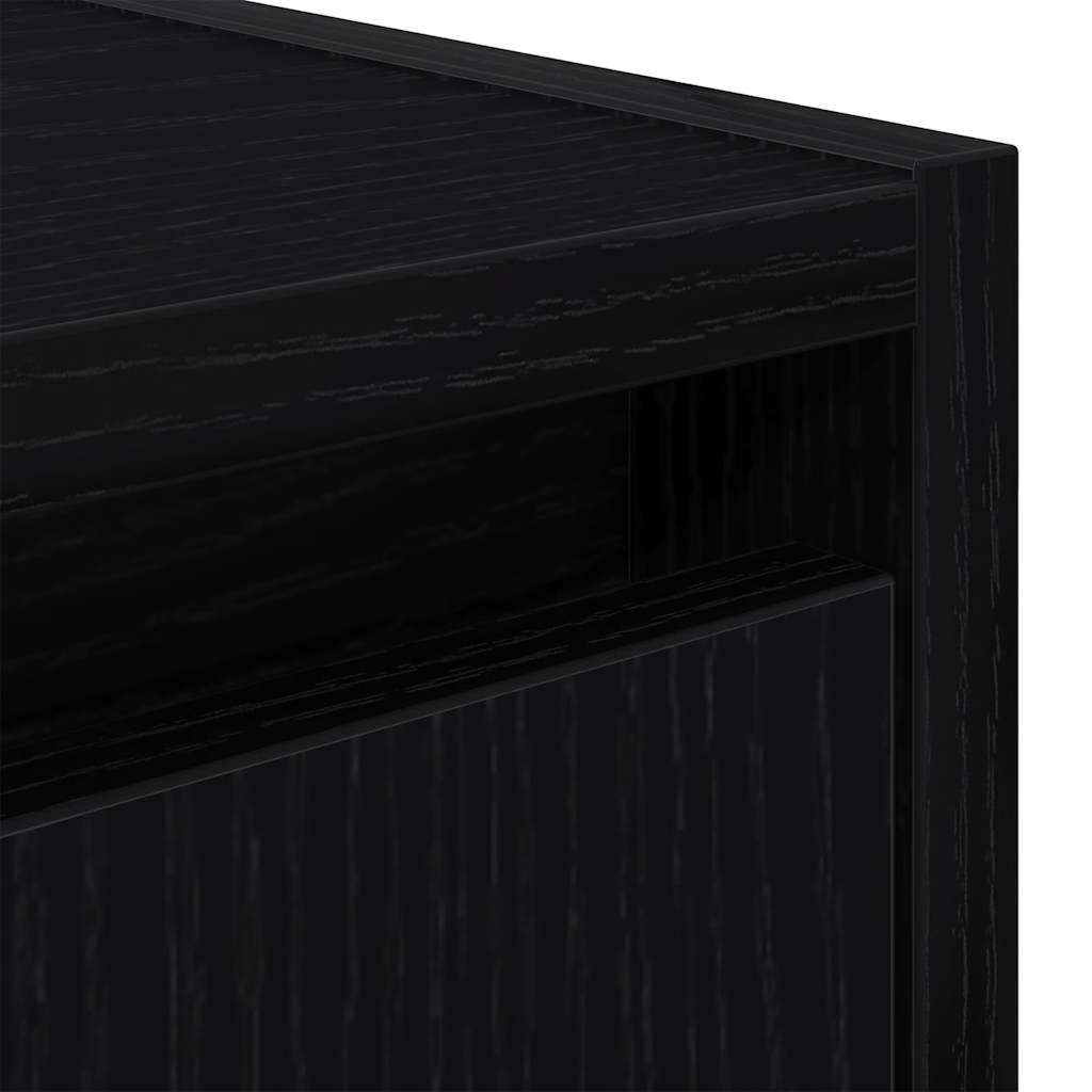 vidaXL Wand-Nachttische 2 Stk. Schwarz 38x34x40 cm